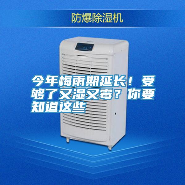 今年梅雨期延長(cháng)！受夠了又濕又霉？你要知道這些