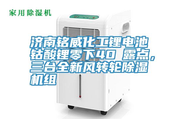 濟南銘威化工鋰電池鈷酸鋰零下40℃露點(diǎn)，三臺全新風(fēng)轉輪除濕機組