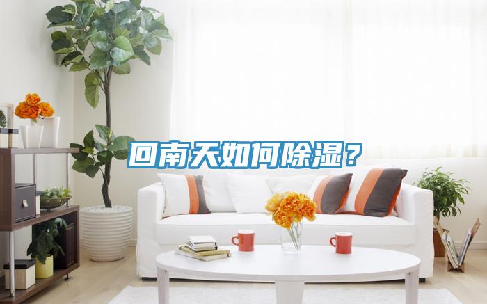 回南天如何除濕？