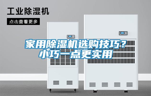 家用除濕機選購技巧？小巧一點(diǎn)更實(shí)用