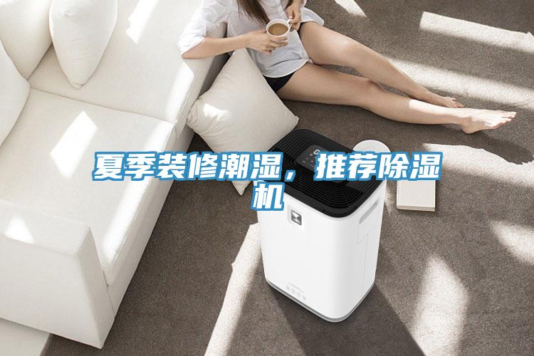 夏季裝修潮濕，推薦除濕機