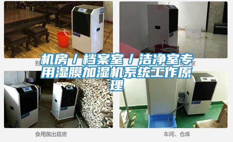 機房／檔案室／潔凈室專(zhuān)用濕膜加濕機系統工作原理