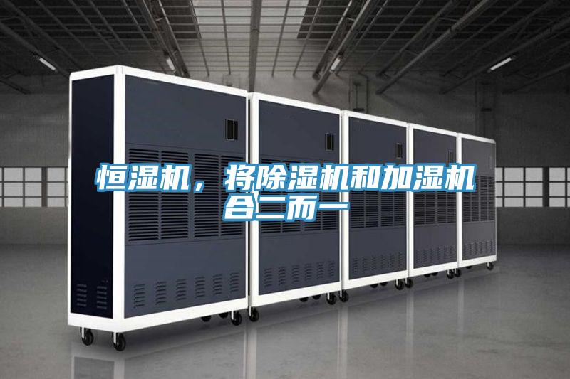 恒濕機，將除濕機和加濕機合二而一