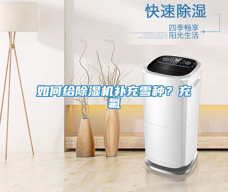如何給除濕機補充雪種？充氟