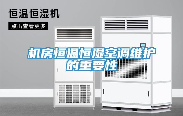 機房恒溫恒濕空調維護的重要性
