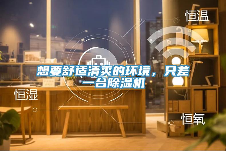 想要舒適清爽的環(huán)境，只差一臺除濕機