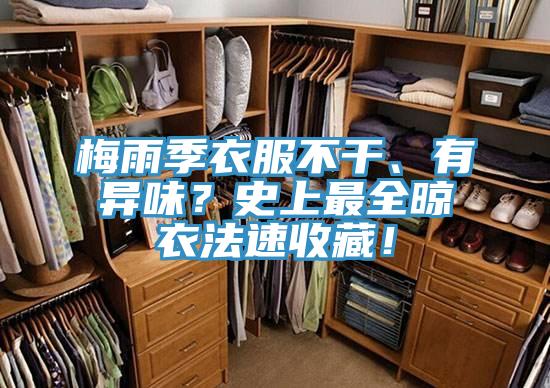 梅雨季衣服不干、有異味？史上最全晾衣法速收藏！