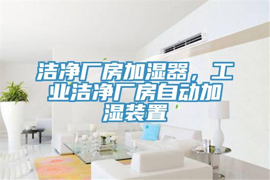 潔凈廠(chǎng)房加濕器，工業(yè)潔凈廠(chǎng)房自動(dòng)加濕裝置