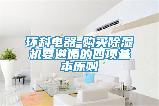 環(huán)科電器-購買(mǎi)除濕機要遵循的四項基本原則
