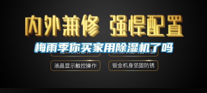 梅雨季你買(mǎi)家用除濕機了嗎