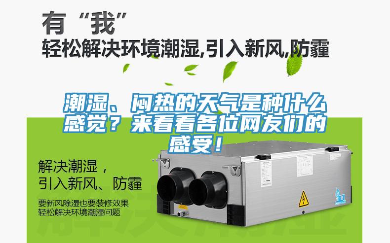 潮濕、悶熱的天氣是種什么感覺(jué)？來(lái)看看各位網(wǎng)友們的感受！