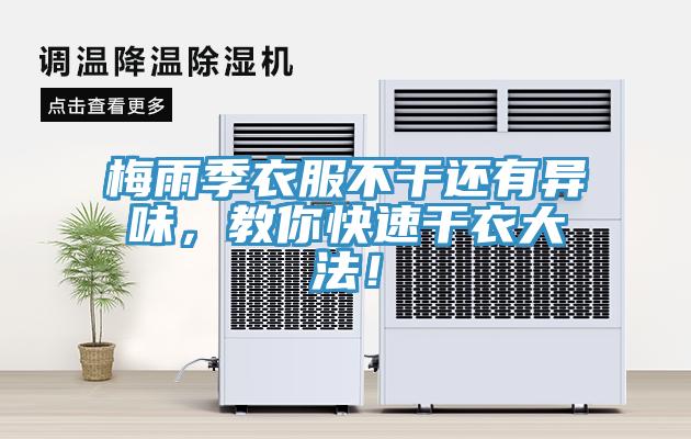 梅雨季衣服不干還有異味，教你快速干衣大法！