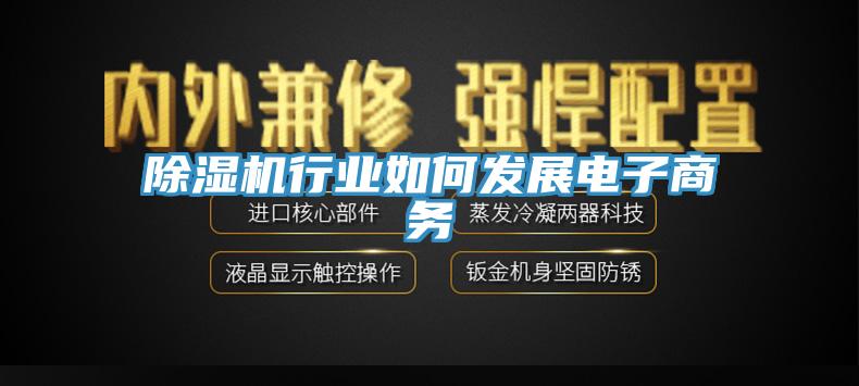 除濕機行業(yè)如何發(fā)展電子商務(wù)