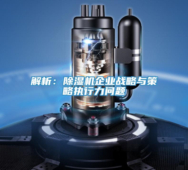 解析：除濕機企業(yè)戰略與策略執行力問(wèn)題