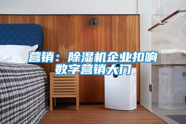 營(yíng)銷(xiāo)：除濕機企業(yè)扣響數字營(yíng)銷(xiāo)大門(mén)