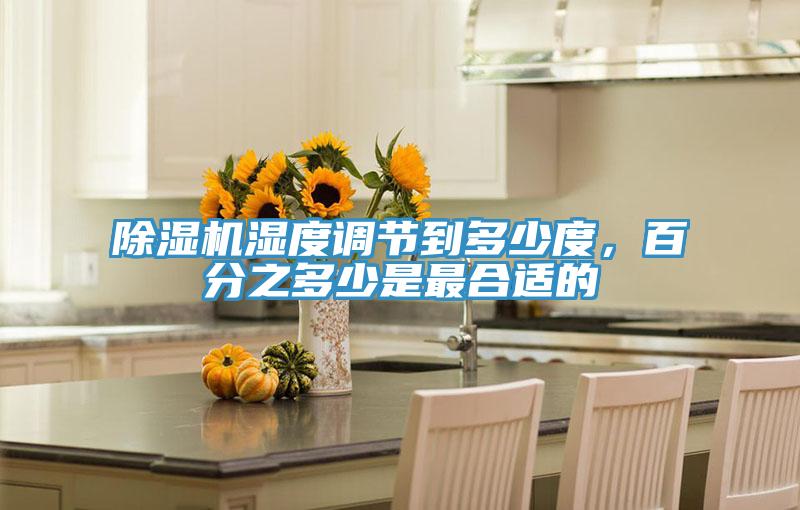 除濕機濕度調節到多少度，百分之多少是最合適的