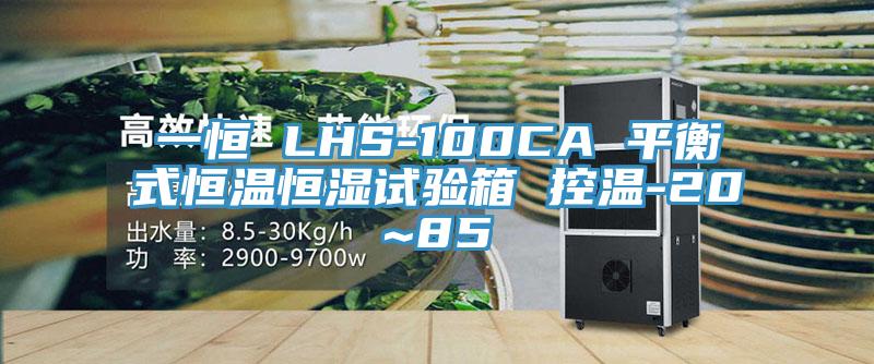 一恒 LHS-100CA 平衡式恒溫恒濕試驗箱 控溫-20~85℃