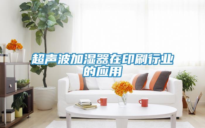 超聲波加濕器在印刷行業(yè)的應用