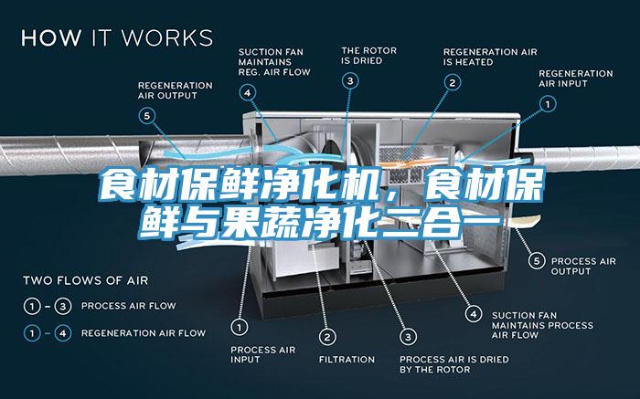 食材保鮮凈化機，食材保鮮與果蔬凈化二合一