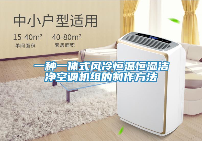 一種一體式風(fēng)冷恒溫恒濕潔凈空調機組的制作方法