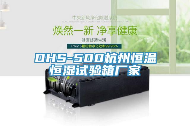 DHS-500杭州恒溫恒濕試驗箱廠(chǎng)家