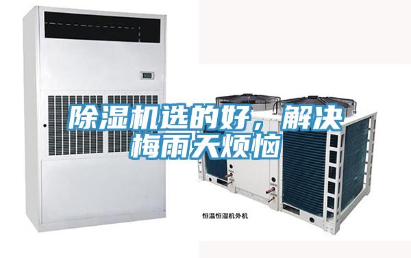 除濕機選的好，解決梅雨天煩惱
