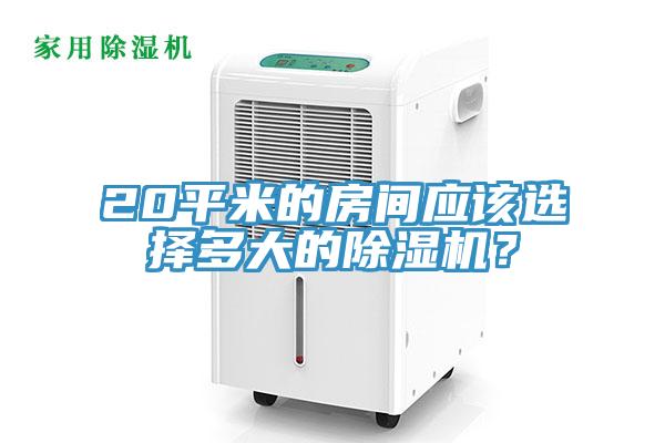 20平米的房間應該選擇多大的除濕機？