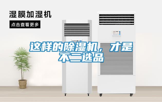 這樣的除濕機，才是不二選品