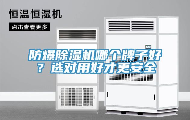 防爆除濕機哪個(gè)牌子好？選對用好才更安全