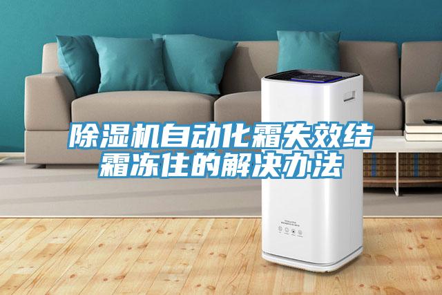 除濕機自動(dòng)化霜失效結霜凍住的解決辦法