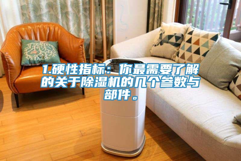 1.硬性指標：你最需要了解的關(guān)于除濕機的幾個(gè)參數與部件。