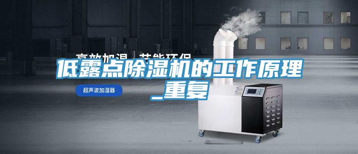 低露點(diǎn)除濕機的工作原理_重復