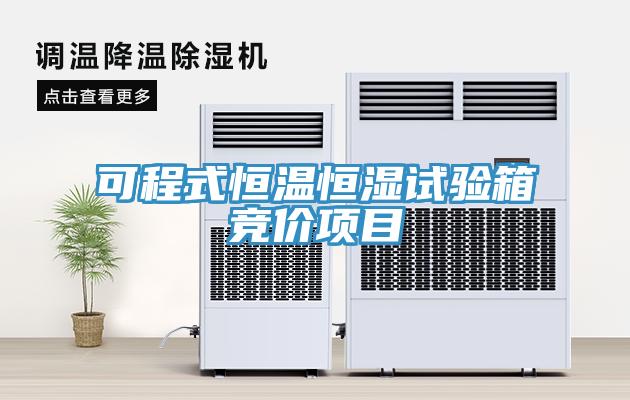 可程式恒溫恒濕試驗箱競價(jià)項目