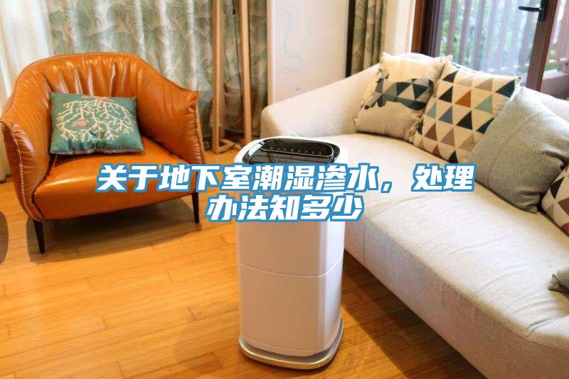關(guān)于地下室潮濕滲水，處理辦法知多少