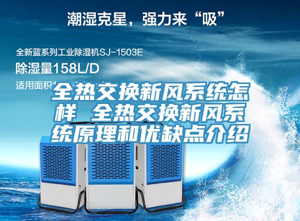 全熱交換新風(fēng)系統怎樣 全熱交換新風(fēng)系統原理和優(yōu)缺點(diǎn)介紹