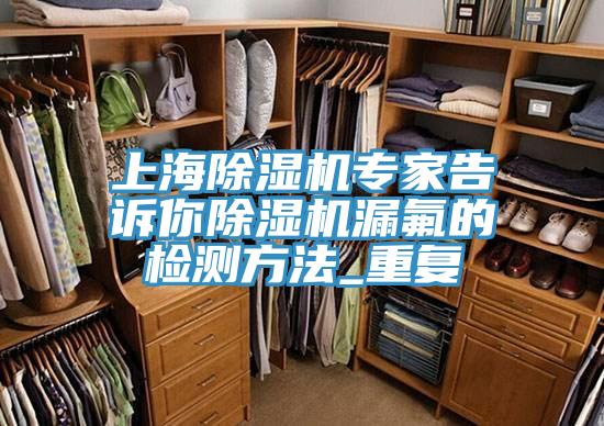 上海除濕機專(zhuān)家告訴你除濕機漏氟的檢測方法_重復