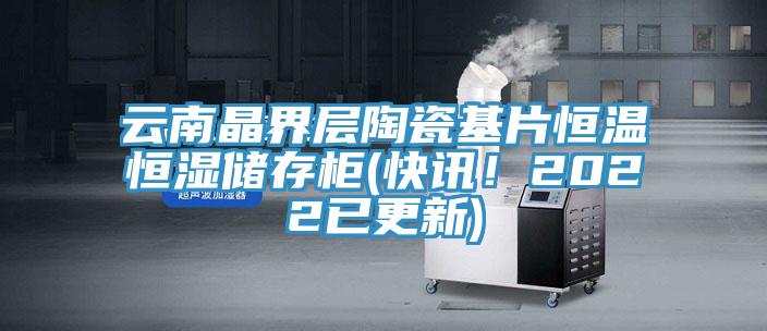 云南晶界層陶瓷基片恒溫恒濕儲存柜(快訊！2022已更新)