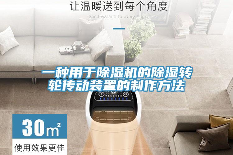 一種用于除濕機的除濕轉輪傳動(dòng)裝置的制作方法