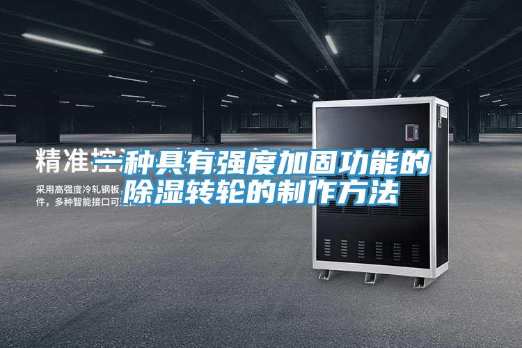 一種具有強度加固功能的除濕轉輪的制作方法