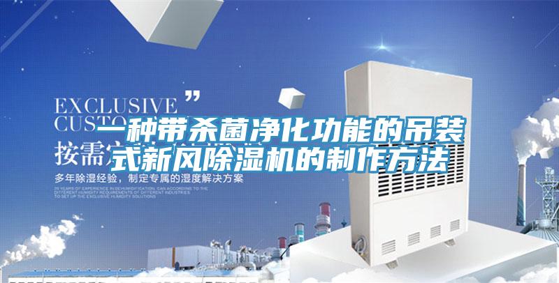 一種帶殺菌凈化功能的吊裝式新風(fēng)除濕機的制作方法