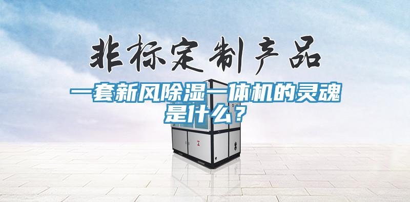一套新風(fēng)除濕一體機的靈魂是什么？