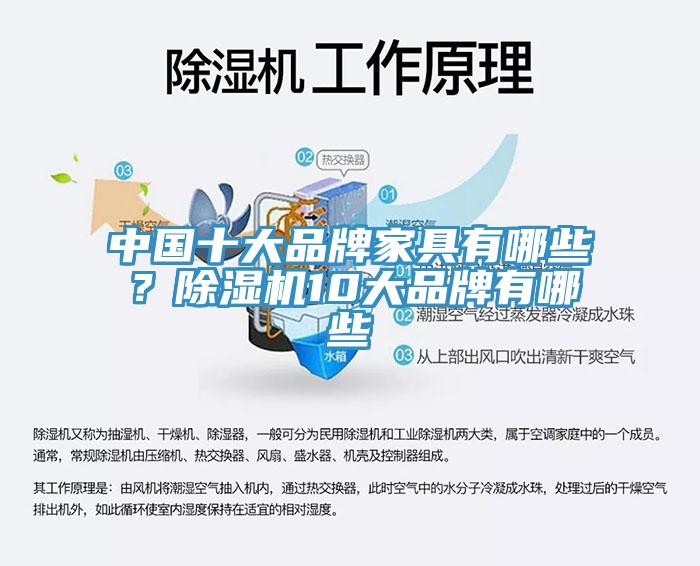 中國十大品牌家具有哪些？除濕機10大品牌有哪些