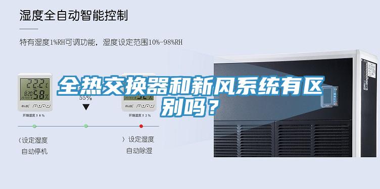 全熱交換器和新風(fēng)系統有區別嗎？