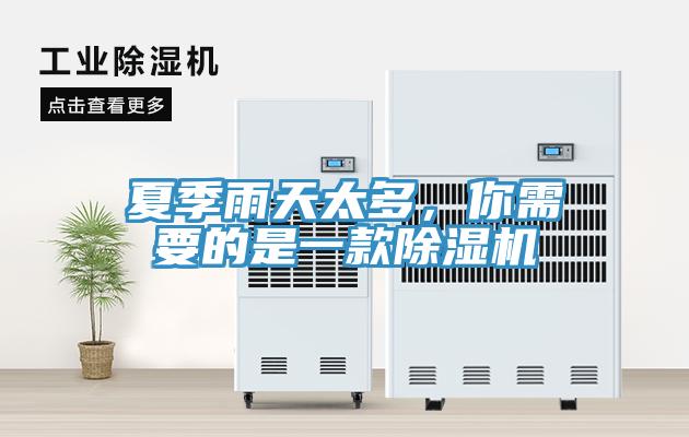 夏季雨天太多，你需要的是一款除濕機