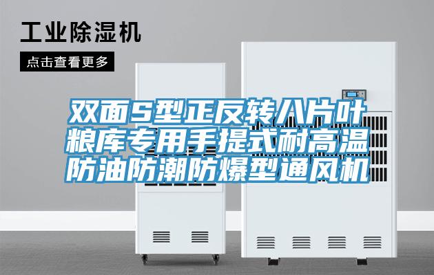 雙面S型正反轉八片葉糧庫專(zhuān)用手提式耐高溫防油防潮防爆型通風(fēng)機