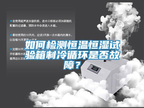 如何檢測恒溫恒濕試驗箱制冷循環(huán)是否故障？