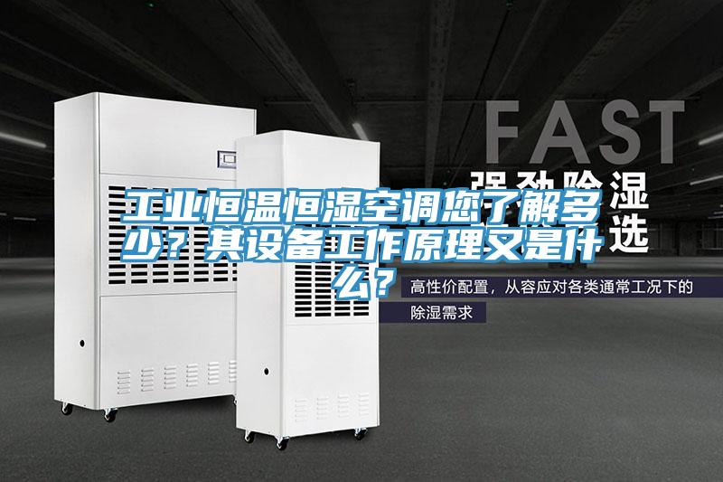工業(yè)恒溫恒濕空調您了解多少？其設備工作原理又是什么？