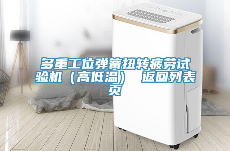 多重工位彈簧扭轉疲勞試驗機（高低溫） 返回列表頁(yè)