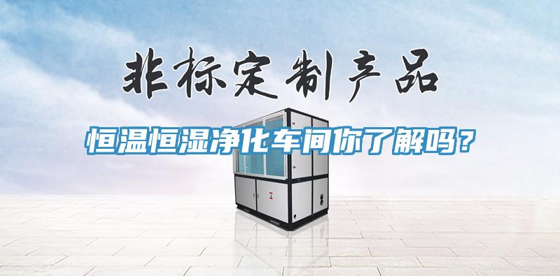 恒溫恒濕凈化車(chē)間你了解嗎？