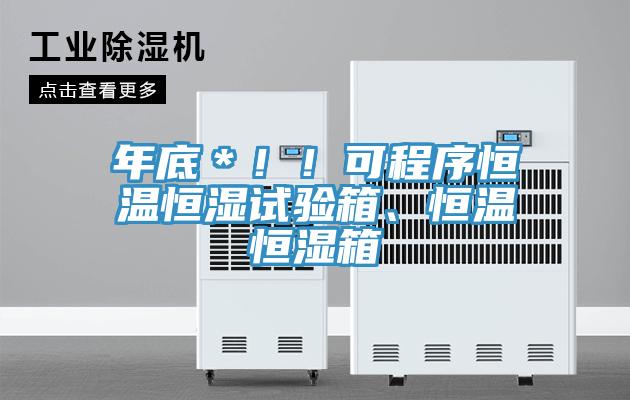 年底＊??！可程序恒溫恒濕試驗箱、恒溫恒濕箱